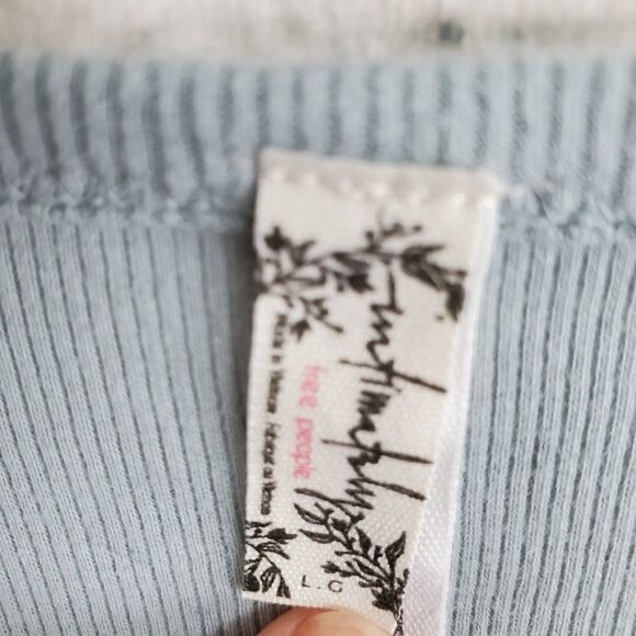 Free people byron ribbed slutter sleeve bodysuit - Picture 8 of 9